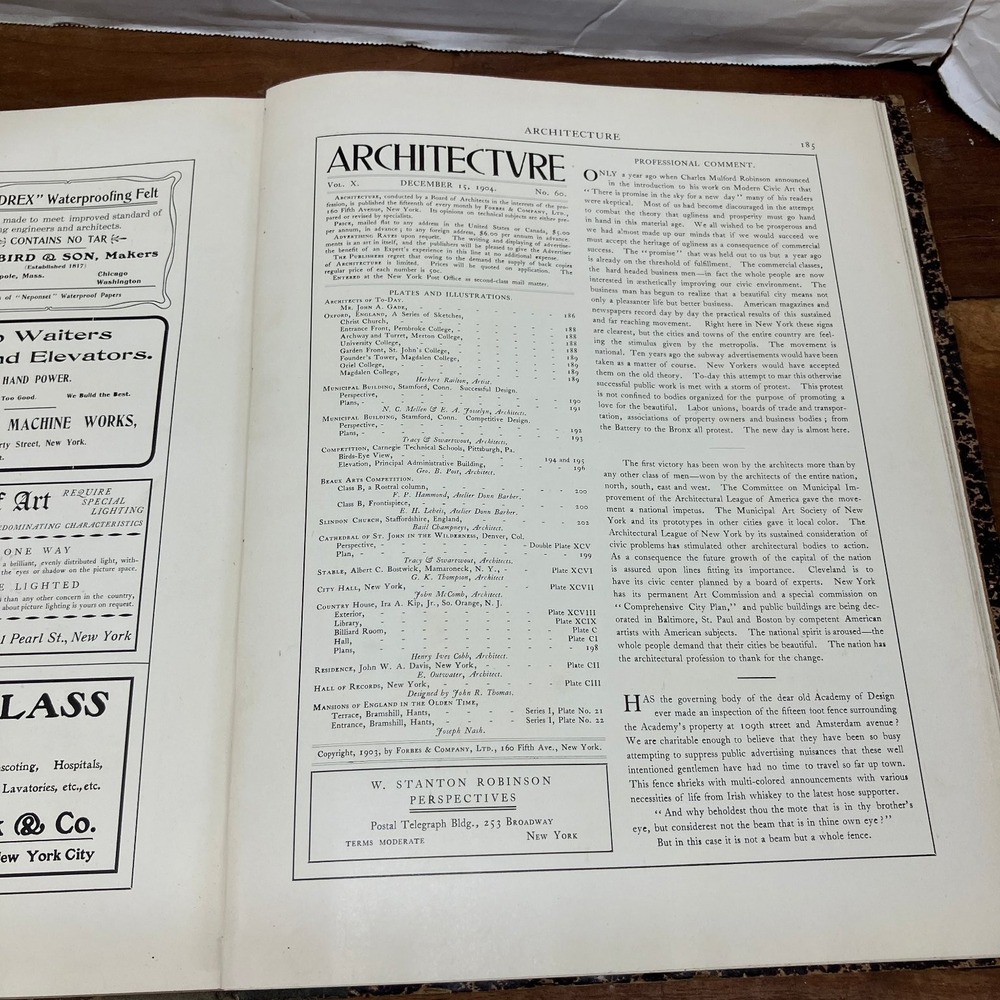 ARCHITECTVRE 1912 Architectural Magazine Forbes & Co Bound Issues Vol IV 40-48 - Picture 7 of 9